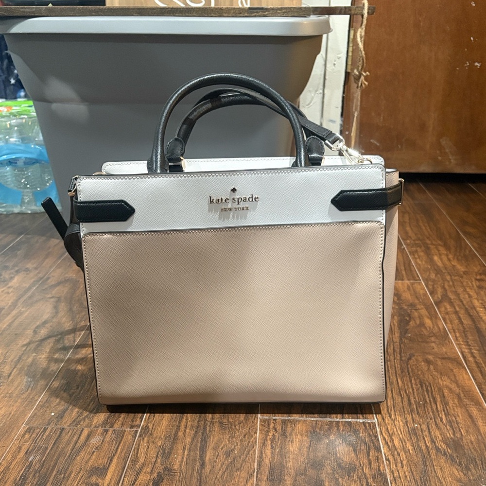 Kate Spade Black and Tan Satchel